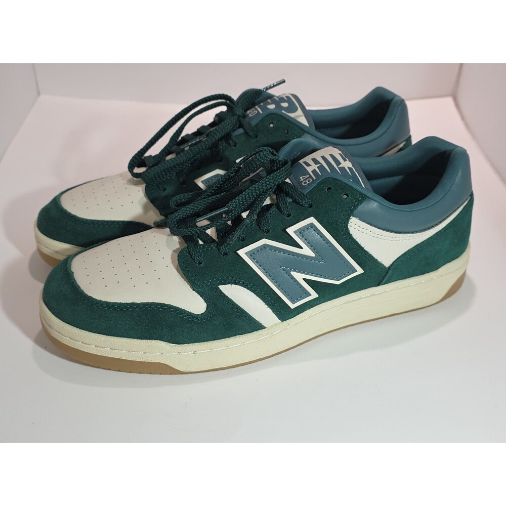 New Balance 480 BB480LPA Mens Green Suede Lifestyle Sneakers Shoes Size 12